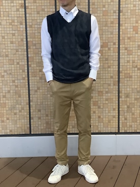 「アイテム（ベスト）」を使った、BRICK HOUSE by Tokyo Shirts 武蔵小杉東急スクエア店さん（メンズ・165cm）の秋コーディネート