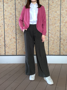 「アイテム（ビジネスシャツ）」を使った、BRICK HOUSE by Tokyo Shirts 武蔵小杉東急スクエア店さん（レディース・168cm）の冬コーディネート