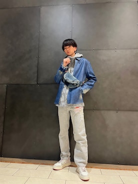 「DIESEL」｜「アイテム（ジャケット/アウター）」を使った、Tommyさん（メンズ・172cm）の冬コーディネート