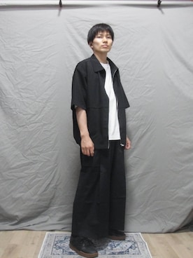「みんなの白Tフェス」｜「アイテム（スラックス）」を使った、kamoiさん（メンズ・170cm）の夏コーディネート