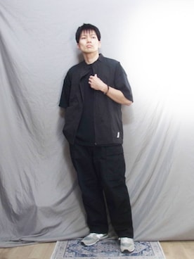 「アイテム（ベスト）」を使った、kamoiさん（メンズ・170cm）の秋コーディネート