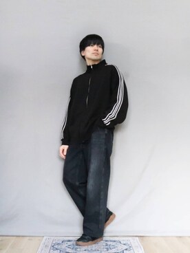 「RAGEBLUE（レイジブルー）のアイテム（カーディガン/ボレロ）」を使った、kamoiさん（メンズ・170cm）の冬コーディネート
