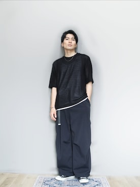「GU」｜kamoiさん（メンズ・170cm）の夏コーディネート