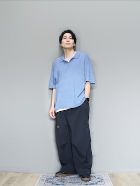 「WYM LIDNM（ウィム バイ リドム）のアイテム（その他パンツ）」を使った、kamoiさん（メンズ・170cm）の秋コーディネート