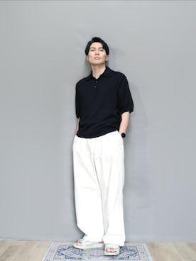 「アイテム（シューズ）」を使った、kamoiさん（メンズ・170cm・30代）の夏コーディネート