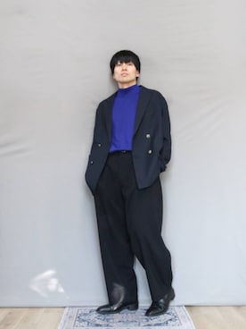 「Confirm（コンファーム）のアイテム」を使った、kamoiさん（メンズ・170cm）の冬コーディネート