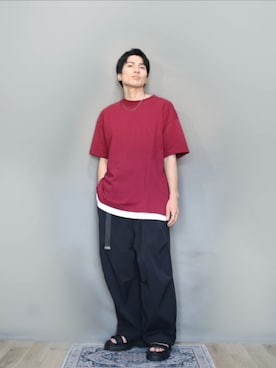「アイテム（Tシャツ/カットソー）」を使った、kamoiさん（メンズ・170cm・30代）の夏コーディネート