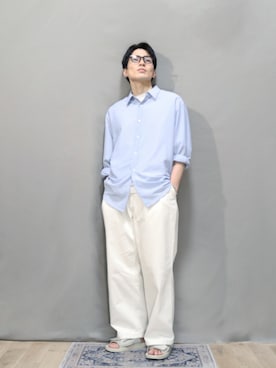 「アイテム（デニムパンツ）」を使った、kamoiさん（メンズ・170cm・20代）の夏コーディネート