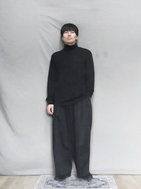 「GU（ジーユー）のアイテム（モカシン/デッキシューズ）」を使った、kamoiさん（メンズ・170cm）の秋コーディネート