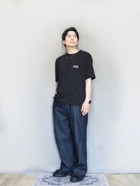 「アイテム（サンダル）」を使った、kamoiさん（メンズ・170cm）の夏コーディネート