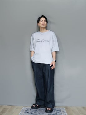 「アイテム（デニムパンツ）」を使った、kamoiさん（メンズ・170cm・30代）の夏コーディネート
