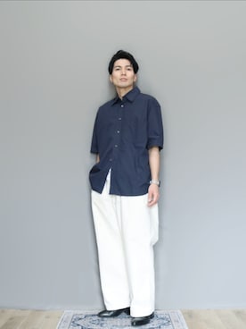 「アイテム（デニムパンツ）」を使った、kamoiさん（メンズ・170cm）の秋コーディネート