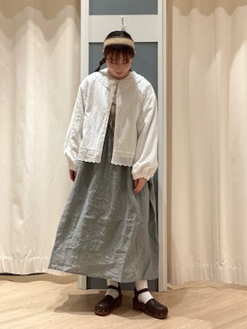 「kazumiコラボ」｜「アイテム（ジャケット/アウター）」を使った、さとうさん（レディース・159cm）の冬コーディネート