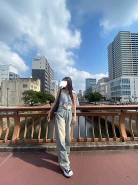 「PAGEBOY（ページボーイ）のアイテム」を使った、KANAさん（レディース・162cm）の夏コーディネート