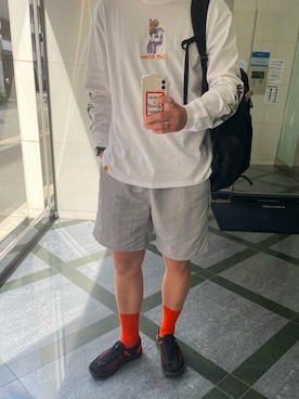 「UNIQLO（ユニクロ）の50色ソックス（消臭機能付き）（ソックス/靴下）」を使った、mm1209さん（メンズ・175cm）の春コーディネート