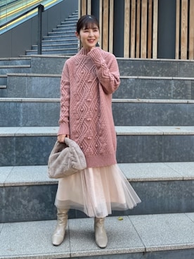 makiさん（レディース・163cm）の冬コーディネート