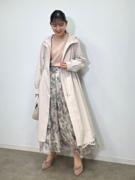 「24ssトレンド」｜「アイテム（ブルゾン）」を使った、makiさん（レディース・163cm）の冬コーディネート
