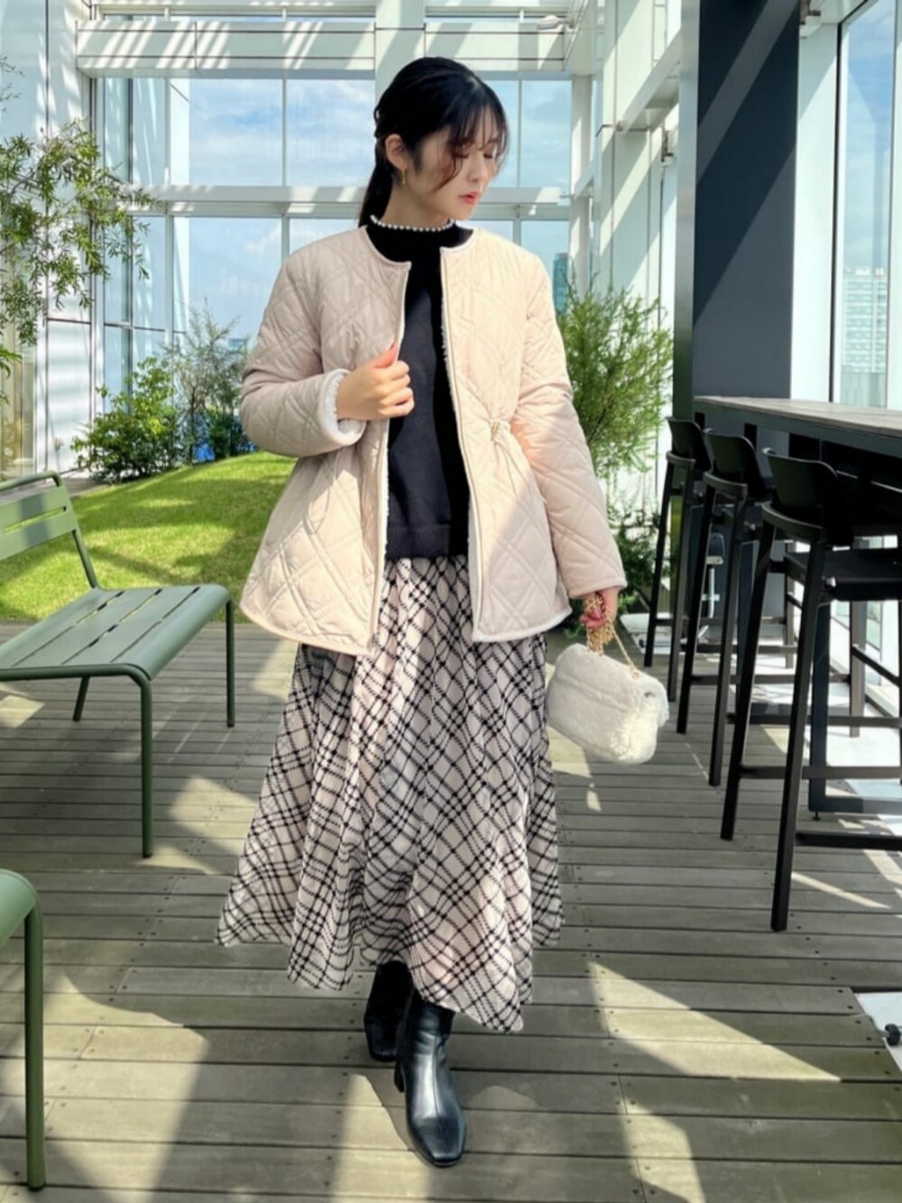 ◇【大人女子のためのカジュアルアウター】中綿リバーシブル