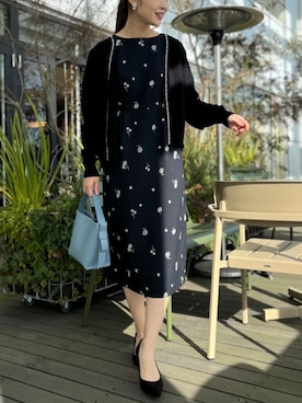 「ほめられ本命コーデ」｜「アイテム（パンプス）」を使った、makiさん（レディース・163cm）の冬コーディネート