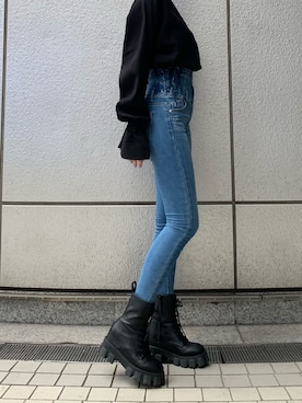 橘優希さん（レディース・168cm）の冬コーディネート