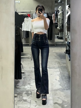 「アイテム（その他トップス）」を使った、橘優希さん（レディース・168cm）の夏コーディネート