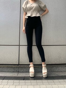 橘優希さん(レディース・168cm)の春コーディネート
