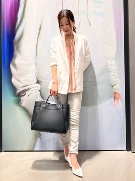 「armaniexchange」｜「アイテム（パンプス）」を使った、MM529さん（レディース・157cm）の春コーディネート
