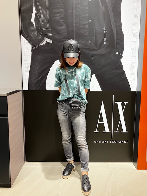 ARMANI アルマーニエクスチェンジ ラムレザージャケット キルティング ARMANI EXCHANGE A/X アルマーニ エクスチェンジ ダウン
