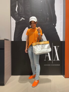 「デニムっていいよね」｜「アイテム（スリッポン）」を使った、MM529さん（レディース・157cm）の夏コーディネート