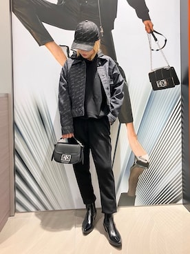 「armaniexchange」｜「アイテム（デニムジャケット）」を使った、MM529さん（レディース・157cm）の秋コーディネート