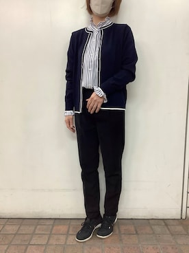 SHIRTS PLAZA 横浜ポルタ店さん（レディース・153cm）の冬コーディネート