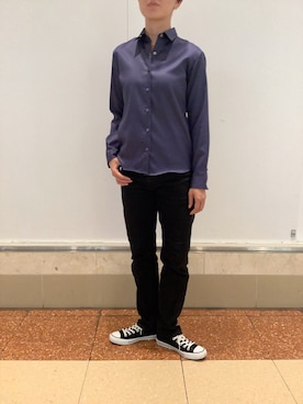 SHIRTS PLAZA 横浜ポルタ店さん（レディース・163cm）の秋コーディネート