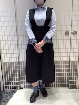 「アイテム（ビジネスシャツ）」を使った、BRICK HOUSE シャツ工房 東松山ピオニウォーク店さん（レディース・156cm）の夏コーディネート