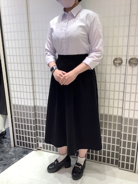 「アイテム（ビジネスシャツ）」を使った、BRICK HOUSE シャツ工房 東松山ピオニウォーク店さん（レディース・155cm）の夏コーディネート