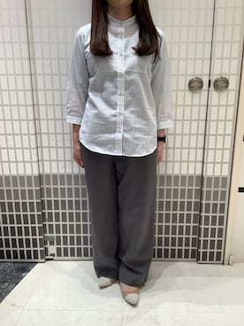 「TOKYO SHIRTS（トウキョウシャツ）のアイテム（シャツ/ブラウス）」を使った、BRICK HOUSE シャツ工房 東松山ピオニウォーク店さん（レディース・150cm）の春コーディネート