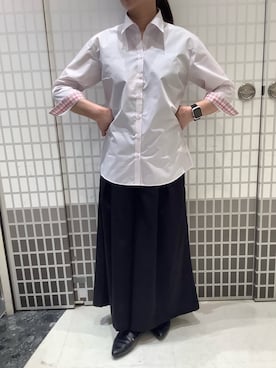 「TOKYO SHIRTS（トウキョウシャツ）のアイテム」を使った、BRICK HOUSE シャツ工房 東松山ピオニウォーク店さん（レディース・150cm）の春コーディネート