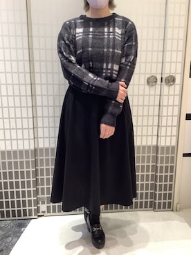 「ニット/セーター」｜BRICK HOUSE シャツ工房 東松山ピオニウォーク店さん（レディース・155cm）の冬コーディネート