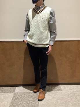 BRICK HOUSE シャツ工房 東松山ピオニウォーク店さん（メンズ・190cm）の秋コーディネート