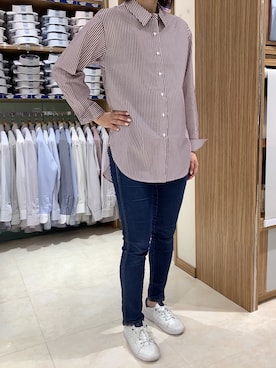 「ゆるカジ」｜SHIRTS PLAZA 国分寺セレオ店さん（レディース・160cm）の秋コーディネート