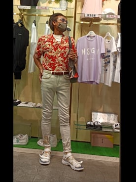 「CALL&RESPONSE（コールアンドレスポンス）のアイテム」を使った、copenminamiさん（メンズ・169cm）の夏コーディネート