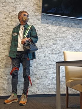 「Desigual（デシグアル）のアイテム（バッグ）」を使った、copenminamiさん（メンズ・169cm）の秋コーディネート
