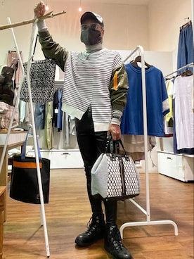 「ごきげんウィーク」｜「アイテム（デジタル腕時計）」を使った、copenminamiさん（メンズ・169cm）の春コーディネート