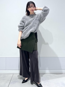 「シルクパンツ」｜haruさん（レディース・159cm）の秋コーディネート