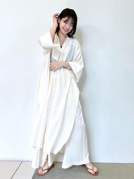 「リラックスコーデ」｜「アイテム（アクセサリー）」を使った、haruさん（レディース・159cm）の夏コーディネート