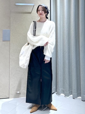 「アイテム（バンダナ/スカーフ）」を使った、haruさん（レディース・159cm）の秋コーディネート