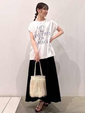 「Americana」｜「アイテム（サンダル）」を使った、haruさん（レディース・159cm）の夏コーディネート