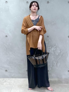 「Americana」｜「アイテム（Tシャツ/カットソー）」を使った、haruさん（レディース・159cm）の冬コーディネート