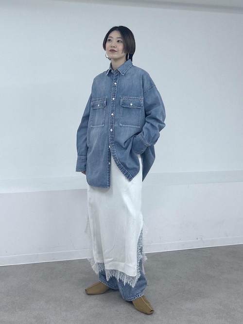 RED CARD TOKYO for SALON】DENIM BIG SHIRT（シャツ/ブラウス）｜RED
