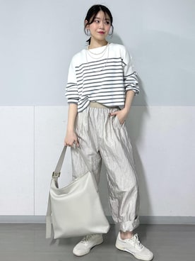 「Americana」｜「アイテム（Tシャツ/カットソー）」を使った、haruさん（レディース・159cm）の冬コーディネート