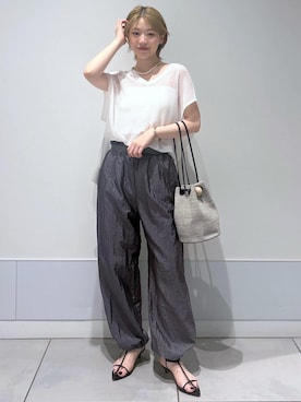 「Americana」｜「アイテム（サンダル）」を使った、haruさん（レディース・159cm）の夏コーディネート